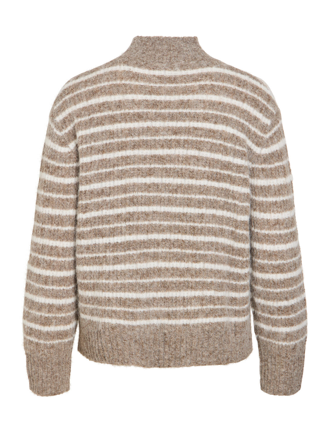 Vimeja L/S Stripe rullekrave – Natural Melange